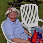 Sandra's deciding which hat to wear next!